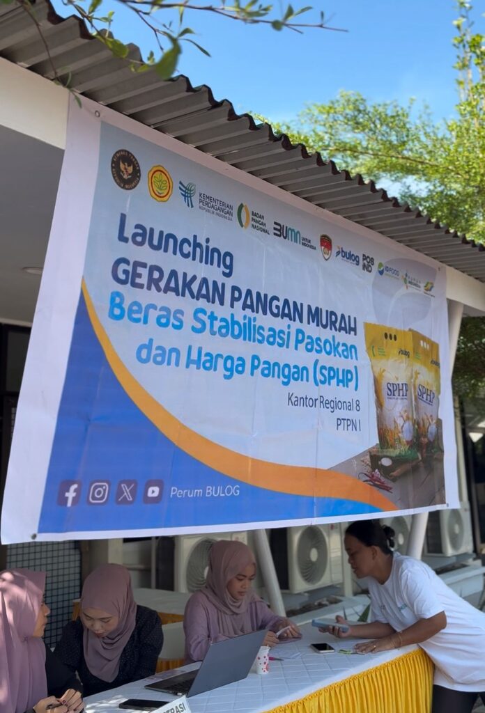 Holding Perkebunan Nusantara Melalui PTPN I Regional 8 Gelar Gerakan Pangan Murah, Hadirkan Beras SPHP untuk Stabilkan Harga Pangan