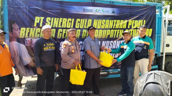 Holding Perkebunan Nusantara melalui SGN Salurkan Bantuan bagi Korban Gempa Situbondo