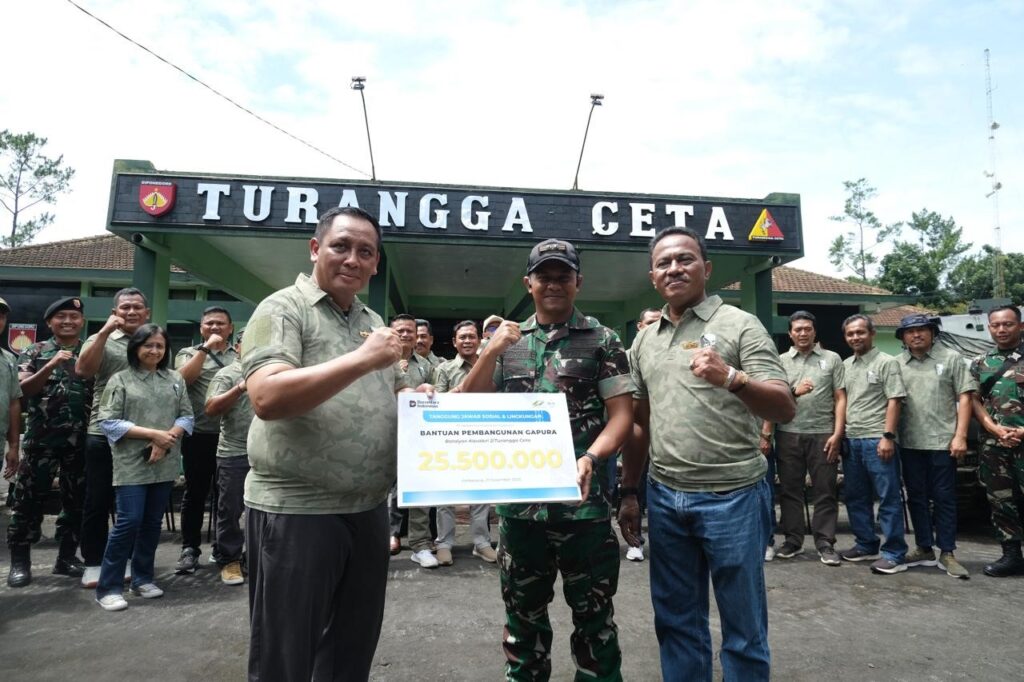 Perkuat Sinergi, PTPN I Regional 3 Serahkan Bantuan CSR Saat Anjangsana ke Batalyon Kavaleri 2/Turangga Ceta