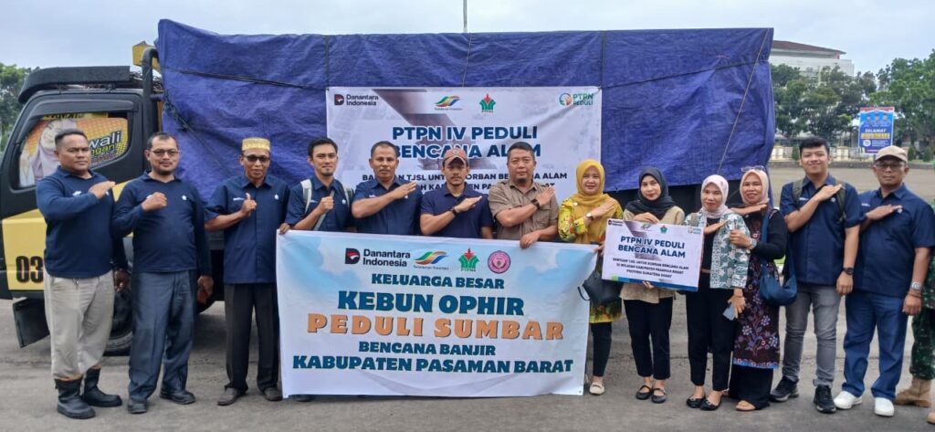 Bantu Korban Banjir dan Longsor, PTPN IV Regional IV, Subholding Holding Perkebunan Nusantara Diapresiasi Pemkab Pasaman Barat