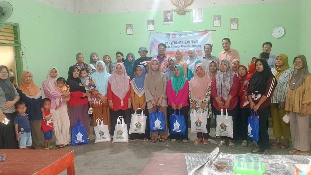 Dukung Program Nasional Penurunan Stunting, PTPN IV PalmCo, Holding Perkebunan Nusantara Salurkan Bantuan Beras di Lampung Tengah