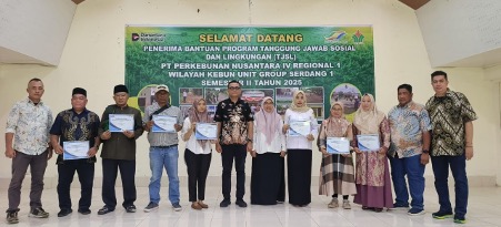 Holding Perkebunan Nusantara Perkuat Sinergi Daerah melalui TJSL PTPN IV Regional I
