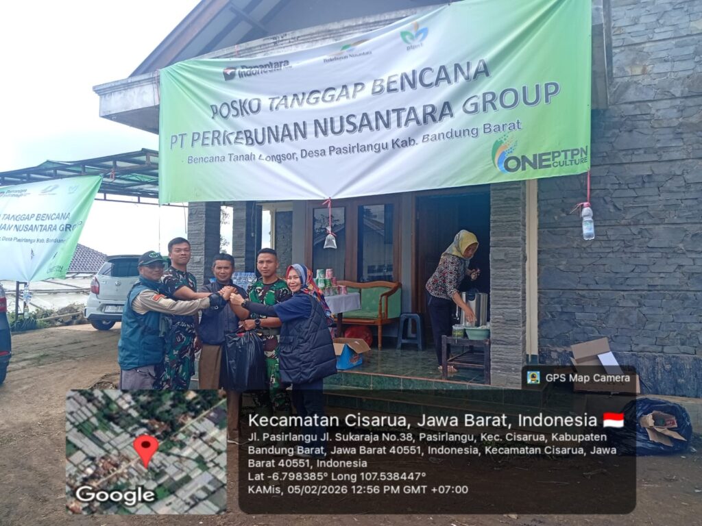 Dua Pekan Pascabencana, Holding Perkebunan Nusantara Masih Aktif Layani Penyintas Pasirlangu