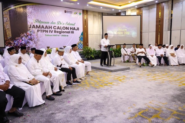 Momentum Haji 2026, Holding Perkebunan Nusantara Berangkatkan 68 Jemaah dari PTPN IV Regional III