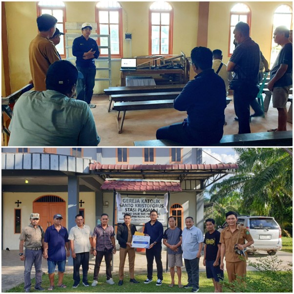 Dukung Transisi Energi, Holding Perkebunan Nusantara melalui PTPN IV Regional V Salurkan Bantuan PLTS Atap untuk Gereja Katolik Santo Kristoforus Ngabang