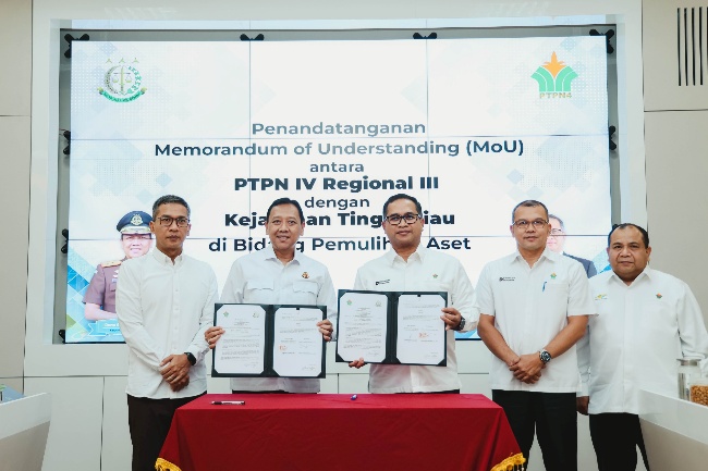 Holding Perkebunan Nusantara Perkuat Tata Kelola Aset, PTPN IV Regional III Gandeng Kejati Riau